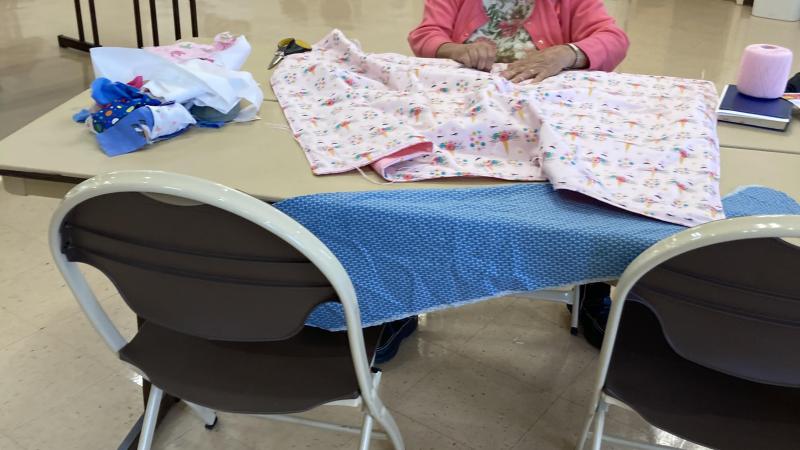 Baby Quilt Making Day photo